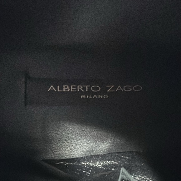 ALBERTO ZAGO BLACK CROC LEATHER ANKLE BOOT 37 1/2  FITS LIKE A 7 US ITALY - Picture 9 of 16